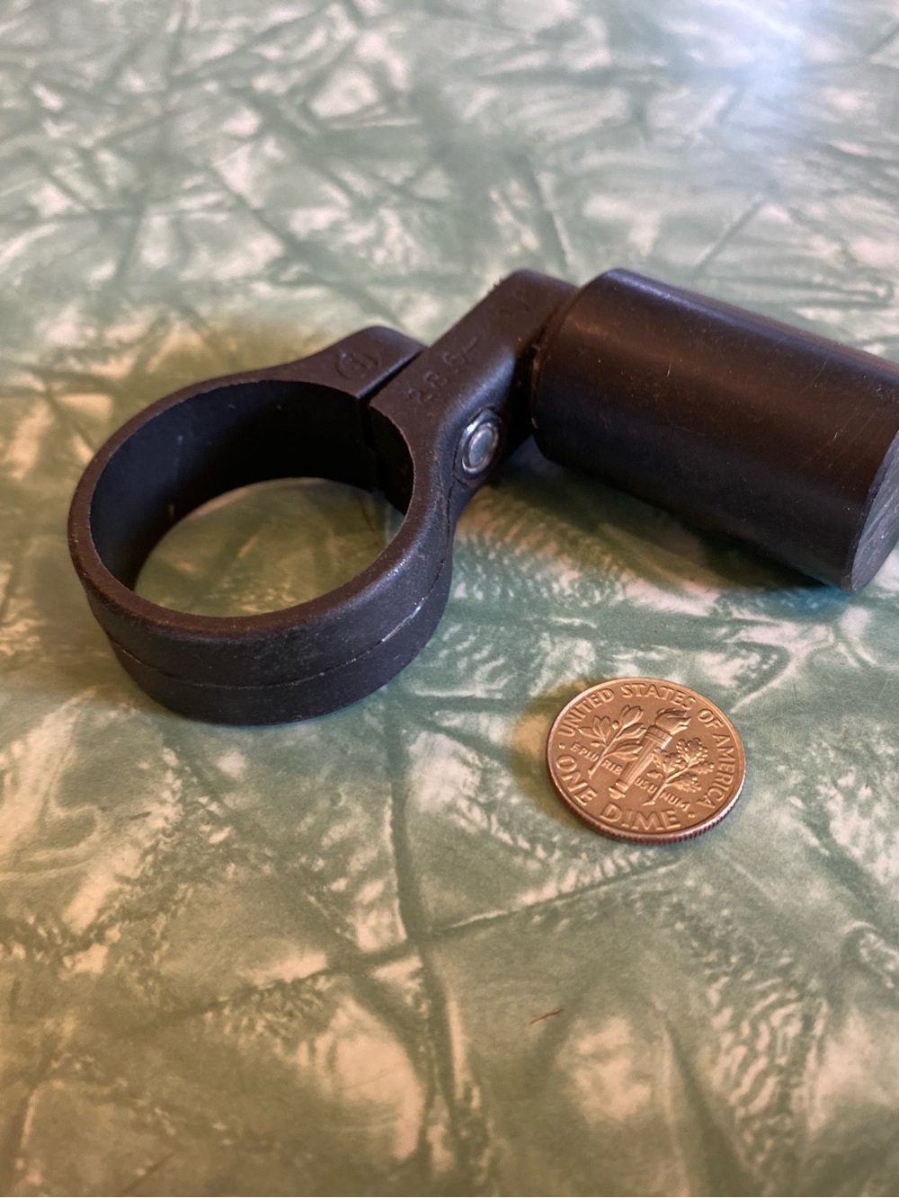 Heavy Duty Black Nylon Stub Mount for Bicycle Light (light not included)